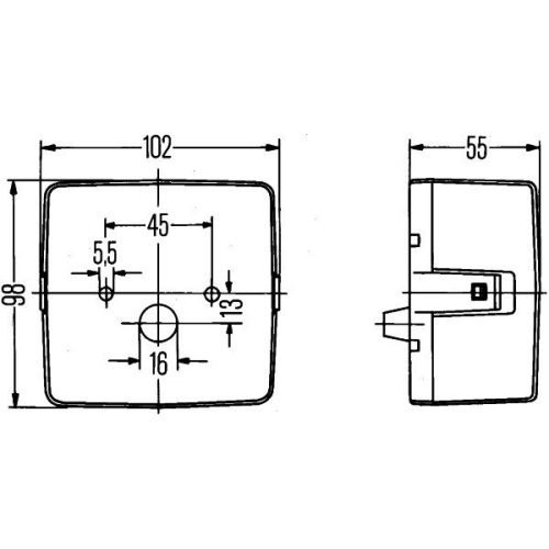 Heckleuchte HELLA 2SE 004 623-001 f&uuml;r DAF K&Auml;SSBOHRER OPEL VOLVO HOLDER STEINBOCK