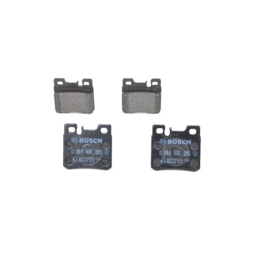 Bremsbelagsatz, Scheibenbremse BOSCH 0 986 490 260 f&uuml;r MERCEDES-BENZ