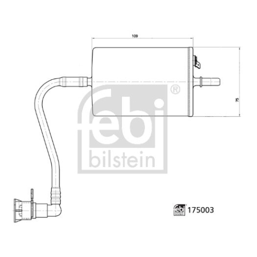 Febi Bilstein 1x 175003 Kraftstofffilter