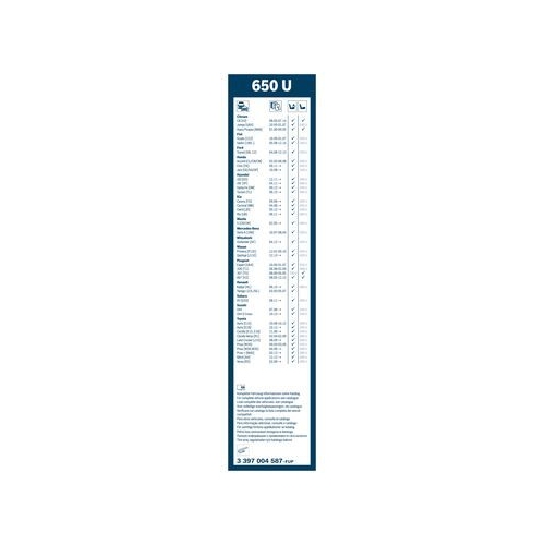 Bosch Wischblatt 650U 3 397 004 587 Wischerblatt