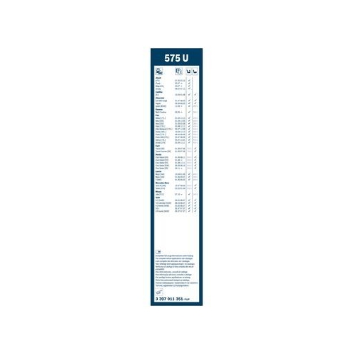 Bosch Wischblatt 575U 3 397 011 351 Wischerblatt