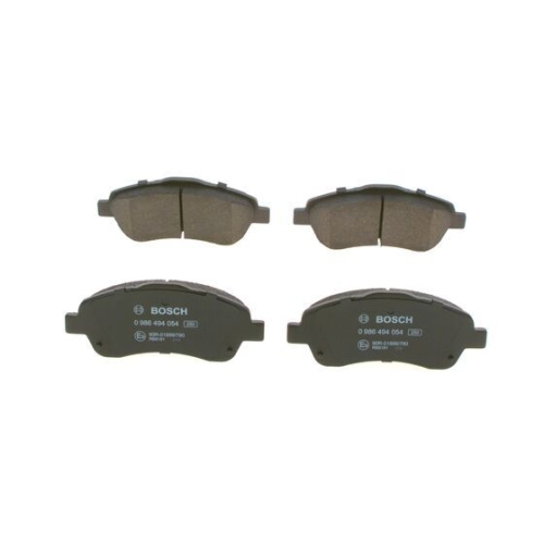 Bremsbelagsatz, Scheibenbremse BOSCH 0 986 494 054 f&uuml;r TOYOTA, Vorderachse