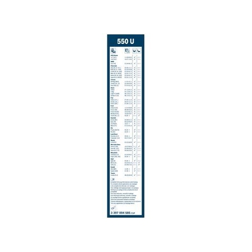 Bosch Wischblatt 550U 3 397 004 585 Wischerblatt