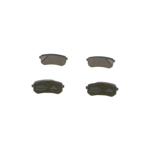 Bremsbelagsatz, Scheibenbremse BOSCH 0 986 494 145 f&uuml;r HYUNDAI KIA, Hinterachse