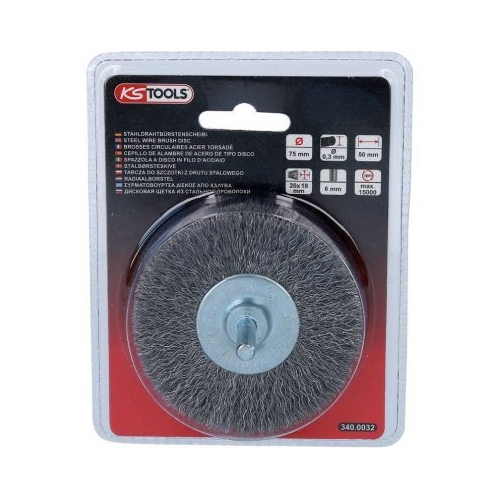 B&uuml;rstenscheibe, Bohrmaschine KS TOOLS 340.0032 f&uuml;r