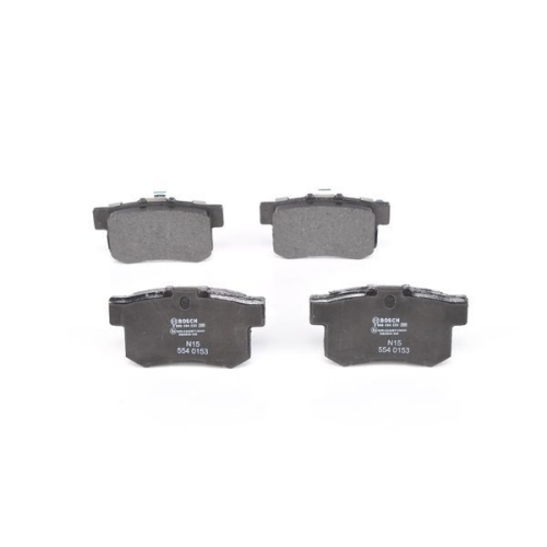Bremsbelagsatz, Scheibenbremse BOSCH 0 986 494 233 f&uuml;r HONDA, Hinterachse