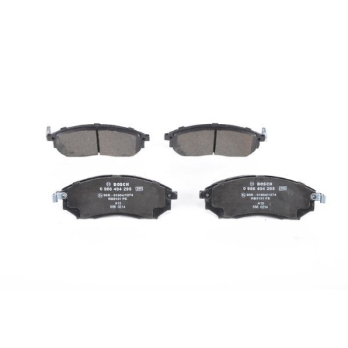 Bremsbelagsatz, Scheibenbremse BOSCH 0 986 494 295 f&uuml;r NISSAN RENAULT INFINITI