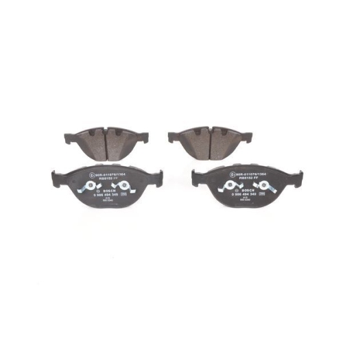 Bremsbelagsatz, Scheibenbremse BOSCH 0 986 494 349 f&uuml;r BMW JAGUAR ROLLS-ROYCE