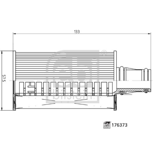Febi Bilstein 1x 176373 &Ouml;lfilter mit Dichtring