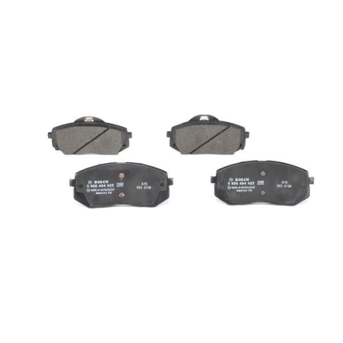 Bremsbelagsatz, Scheibenbremse BOSCH 0 986 494 422 f&uuml;r HYUNDAI KIA, Vorderachse
