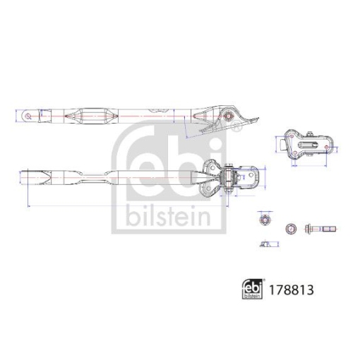 Lenker, Radaufh&auml;ngung FEBI BILSTEIN 178813 f&uuml;r LAND ROVER, Hinterachse rechts