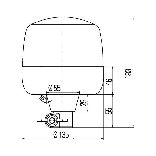 Rundumkennleuchte HELLA 2RL 010 979-011 f&uuml;r AEBI DAF FRUEHAUF IVECO K&Auml;SSBOHRER