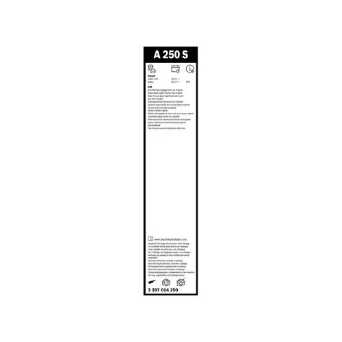 Bosch Wischblattsatz A250S 3 397 014 250 Wischerblatt
