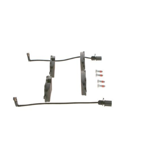 Bremsbelagsatz, Scheibenbremse BOSCH 0 986 494 446 f&uuml;r AUDI VW, Hinterachse
