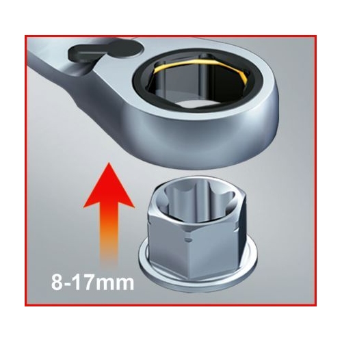 Ratschen-Ringgabelschl&uuml;sselsatz KS TOOLS 503.4645