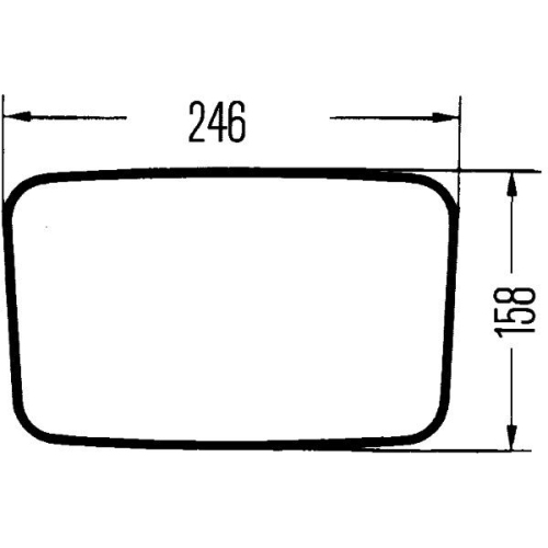 Au&szlig;enspiegel HELLA 8SB 002 995-011 f&uuml;r MERCEDES-BENZ MITSUBISHI VW CASE IH O & K