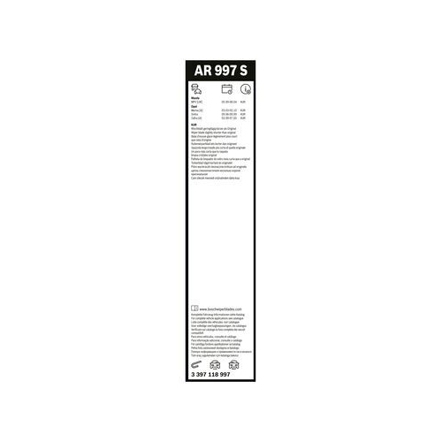 Bosch Wischblattsatz AR997S 3 397 118 997 Wischerblatt