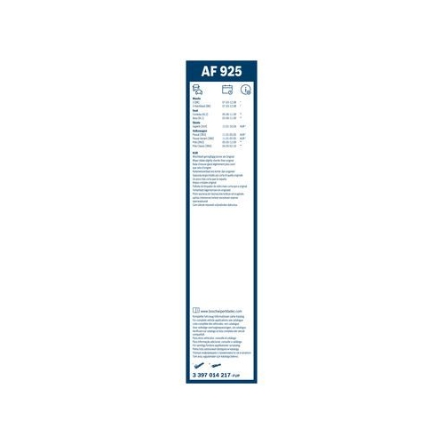 Bosch Wischblattsatz AF925 3 397 014 217 Wischerblatt