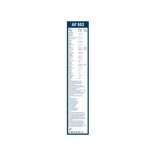 Bosch Wischblattsatz AF552 3 397 014 191 Wischerblatt
