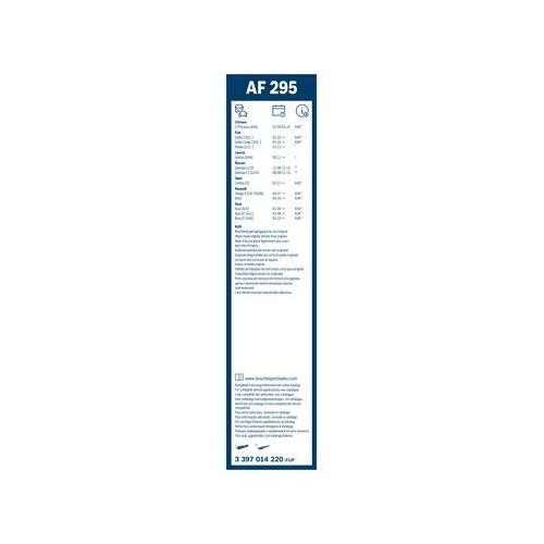 Bosch Wischblattsatz AF295 3 397 014 220 Wischerblatt
