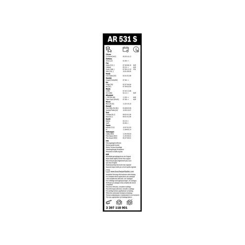 Bosch Wischblattsatz AR531S 3 397 118 901 Wischerblatt