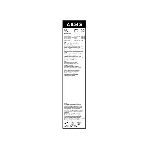 Bosch Wischblattsatz A854S 3 397 007 854 Wischerblatt