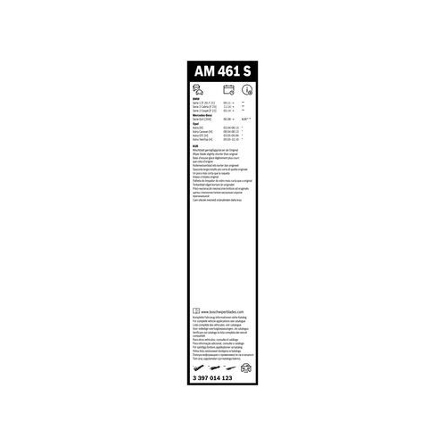 Bosch Wischblattsatz AM461S 3 397 014 123 Wischerblatt