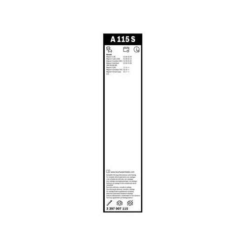 Bosch Wischblattsatz A115S 3 397 007 115 Wischerblatt