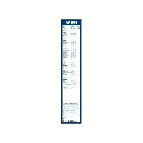 Bosch Wischblattsatz AF604 3 397 014 194 Wischerblatt