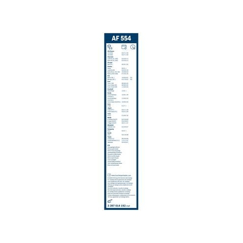Bosch Wischblattsatz AF554 3 397 014 192 Wischerblatt