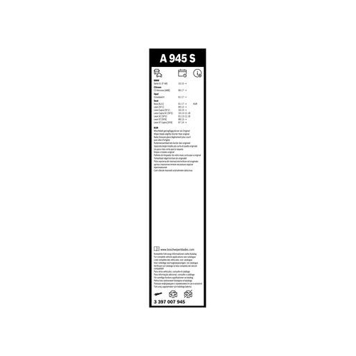 Bosch Wischblattsatz A945S 3 397 007 945 Wischerblatt