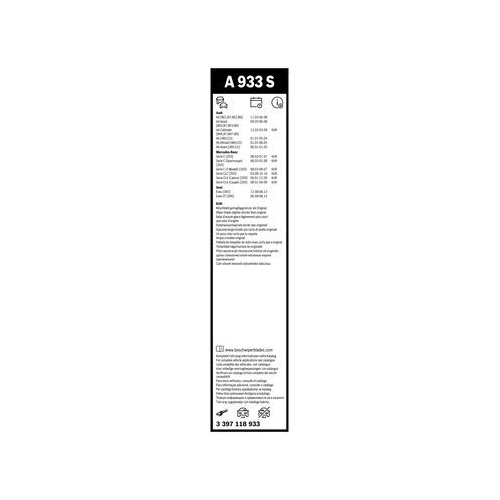 Bosch Wischblattsatz A933S 3 397 118 933 Wischerblatt