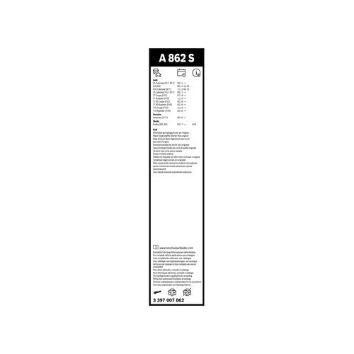 Bosch Wischblattsatz A862S 3 397 007 862 Wischerblatt