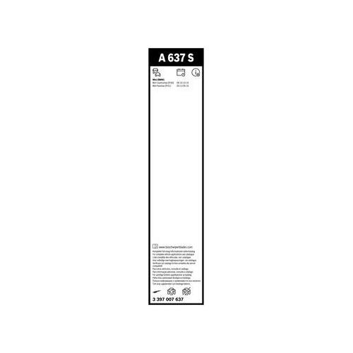 Bosch Wischblattsatz A637S 3 397 007 637 Wischerblatt