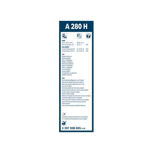 Bosch Wischblatt A280H 3 397 008 005 Wischerblatt