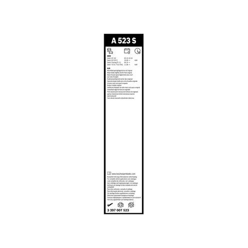 Bosch Wischblattsatz A523S 3 397 007 523 Wischerblatt