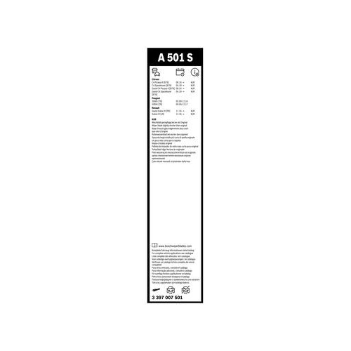 Bosch Wischblattsatz A501S 3 397 007 501 Wischerblatt