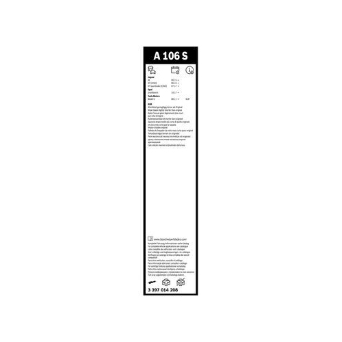 Bosch Wischblattsatz A106S 3 397 014 208 Wischerblatt