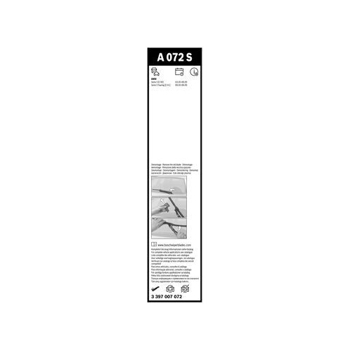 Bosch Wischblattsatz A072S 3 397 007 072 Wischerblatt