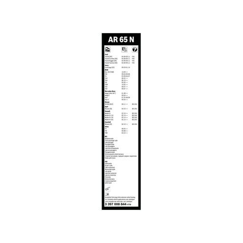 Bosch Wischblatt AR65N 3 397 008 844 Wischerblatt
