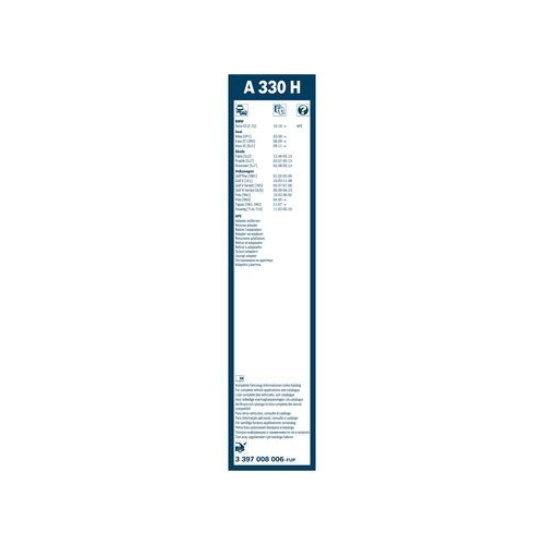 Bosch Wischblatt A330H 3 397 008 006 Wischerblatt