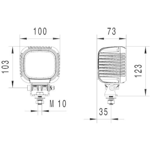 Arbeitsscheinwerfer HELLA 1GA 357 109-002 HELLA VALUEFIT f&uuml;r DAF SCANIA