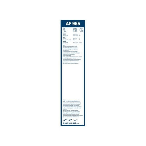 Bosch Wischblattsatz AF965 3 397 014 492 Wischerblatt
