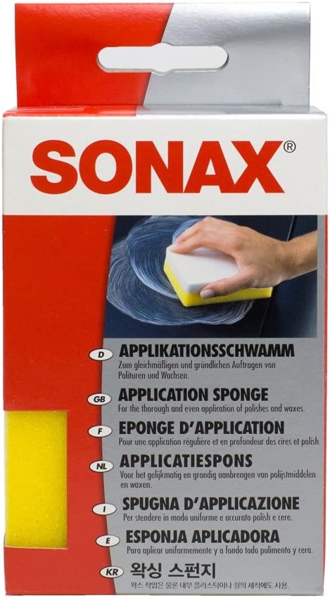 Sonax 4061659065235 04173000 Applikationsschwamm Politur Wachs 2x1 St&uuml;ck