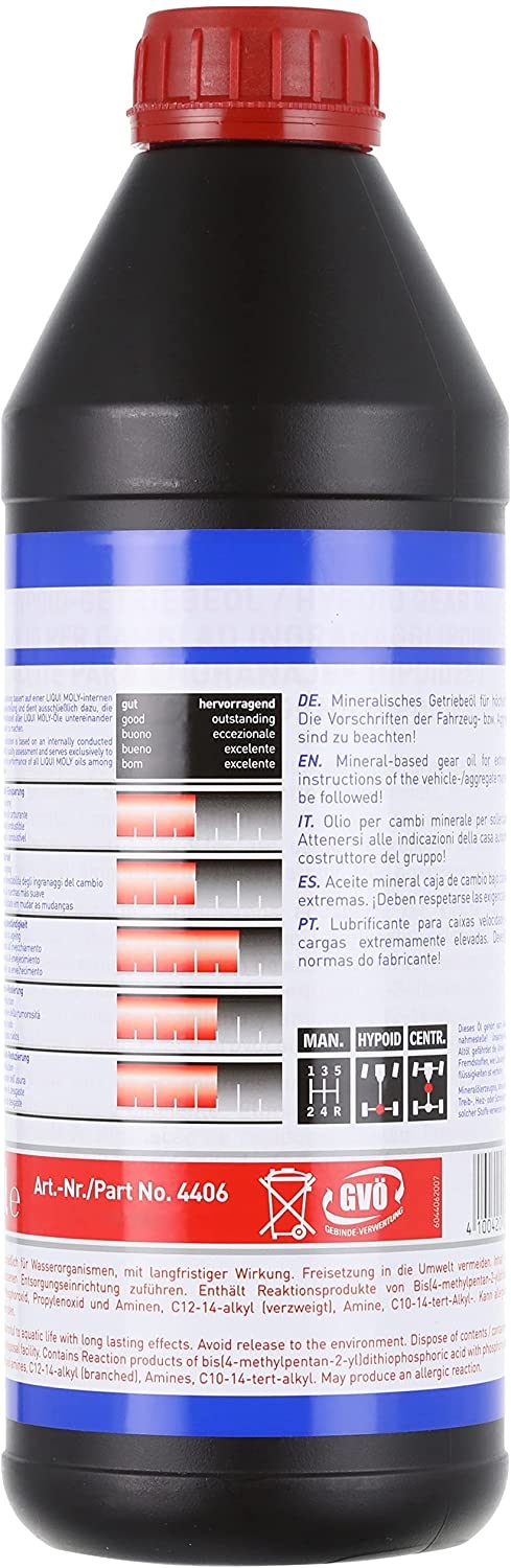 Liqui Moly 1x LM4406 1l Hypoid-Getriebe&ouml;l (GL5) SAE 80W-90