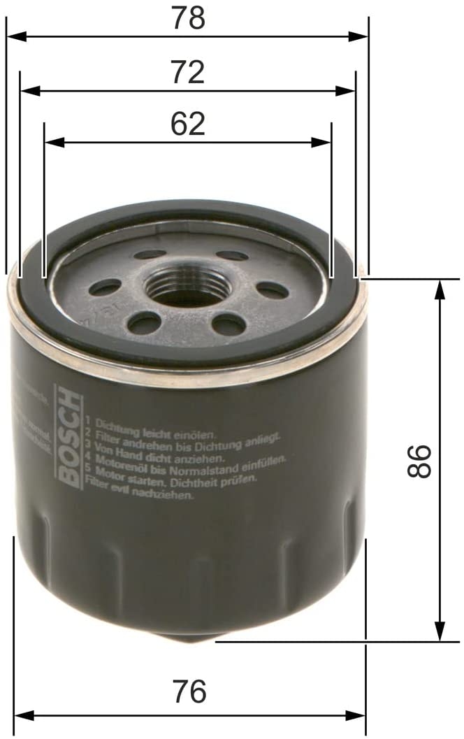 Bosch &Ouml;lfilter 0 451 103 318 f&uuml;r AUDI SEAT SKODA VW &Ouml;l Filter